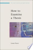 How to examine a thesis /