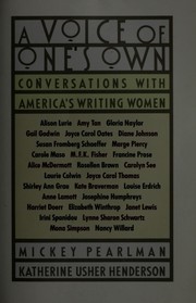 A voice of one's own : conversations with America's writing women /