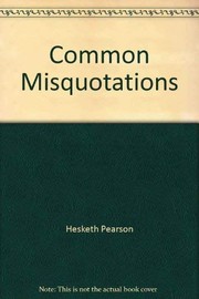 Common misquotations /