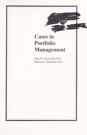 Cases in portfolio management /