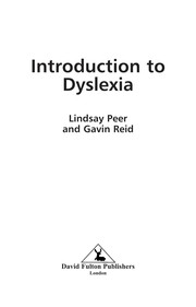 Introduction to dyslexia /