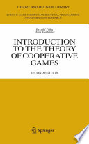 Introduction to the theory of cooperative games /