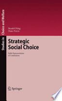 Strategic social choice : stable representations of constitutions /