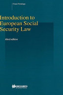 Introduction to European social security law /