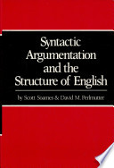 Syntactic argumentation and the structure of English /