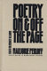 Poetry on & off the page : essays for emergent occasions /