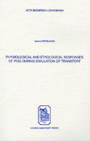Physiological and ethological responses of pigs during simulation of transport /