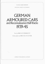 German armoured cars and reconnaissance half-tracks, 1939-45 /