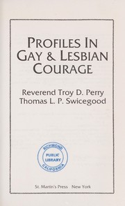 Profiles in gay & lesbian courage /