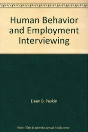 Human behavior and employment interviewing /