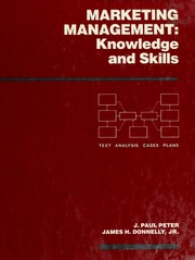 Marketing management : knowledge and skills : text, analysis, cases, plans /