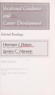 Vocational guidance and career development : selected readings /