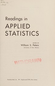 Readings in applied statistics /