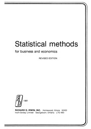 Statistical methods for business and economics /