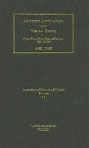 Apartheid South Africa and African states : from pariah to middle power, 1961-1994 /