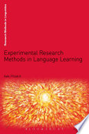 Experimental Research Methods in Language Learning /
