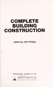 Complete building construction /