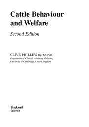 Cattle behaviour and welfare /