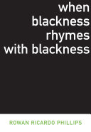 When blackness rhymes with blackness /