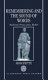 Remembering and the sound of words : Mallarmé, Proust, Joyce, Beckett /