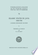 Islamic states in Java 1500-1700 : eight Dutch books and articles by H.J. de Graaf /