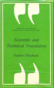 Scientific and technical translation /