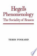 Hegel's Phenomenology : the sociality of reason /