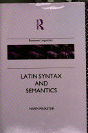 Latin syntax and semantics /