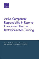 Active component responsibility in reserve component pre- and postmobilization training /