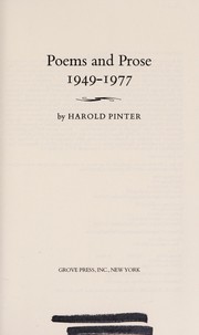 Poems and prose, 1949-1977 /