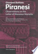 Observations on the letter of Monsieur Mariette : with opinions on architecture, and a preface to a new treatise on the introduction and progress of the fine arts in Europe in ancient times /