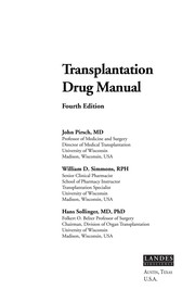 Transplantation drug manual /