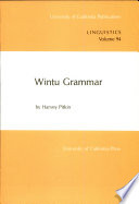 Wintu grammar /