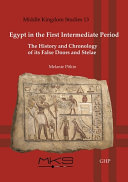 Egypt in the first intermediate period : the history and chronology of its false doors and stelae /