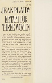 Epitaph for three women /