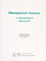 Management science : a spreadsheet approach /