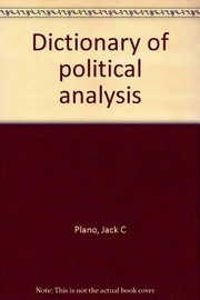 Dictionary of political analysis /