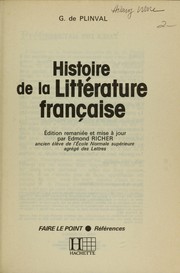 Histoire de la littérature française /