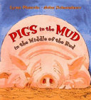 Pigs in the mud in the middle of the rud /