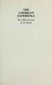 The collected essays of J.H. Plumb.