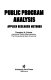 Public program analysis : applied research methods /