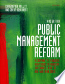 Public management reform : a comparative analysis : new public management, governance, and the neo-Weberian state /