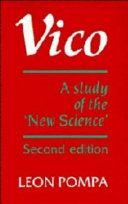 Vico : a study of the "new science" /