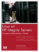 Linux on HP Integrity Servers : system administration for Itanium-based systems /