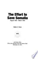 The effort to save Somalia, August 1992-March 1994 /