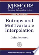 Entropy and multivariable interpolation /