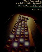 Word processing and information systems : a practical approach to concepts /