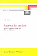 Reasons for action : toward a normative theory and meta-level criteria /