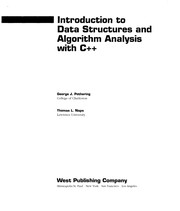 Introduction to data structures and algorithm analysis with C⁺⁺ /