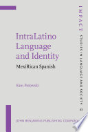 IntraLatino language and identity : MexiRican Spanish /